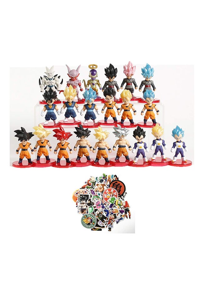 مس تيارا مجموعة مجسمات شخصيات الأكشن من مسلسل الرسوم المتحركة Dragon Ball Z" متعددة الألوان لعمر 3 سنوات فما فوق مكونة من 21 قطعة" 20x5x7سم  - Image 3