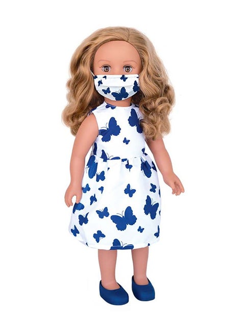 Fab Friends Siba 18 Inch Fashion Doll With Mask 45Cm Cute, Sturdy And Durable 20.32x12.07x50.8cm
