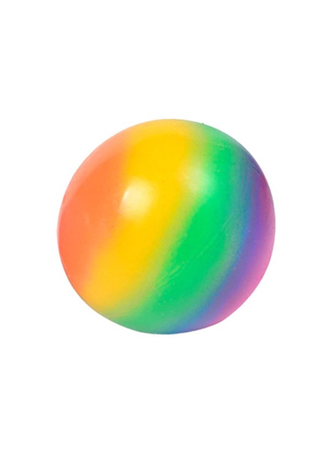 XiuWoo Non-Toxic Silicone Stress Relieve Novelty Multipurpose Rainbow Squeeze Ball - Image 1