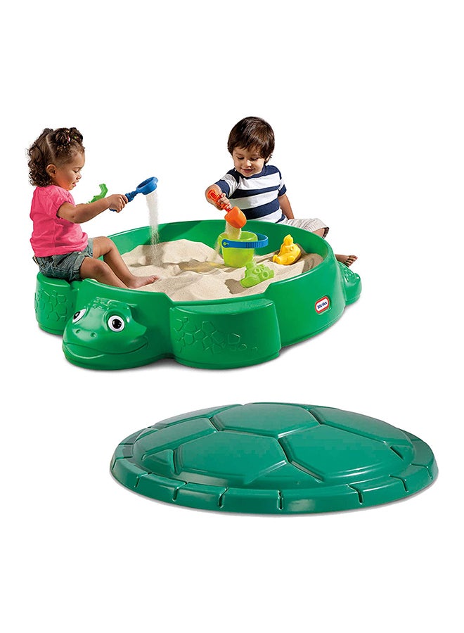 little tikes - Classic Shape Lightweight Fantastic Sea Turtle Sandbox Summer Play Set For Kids 38.75x43.25x12inch - Image 1