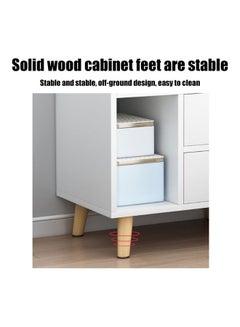 JANTENS Nightstand White 43 x 30 x 48cm  - Image 4