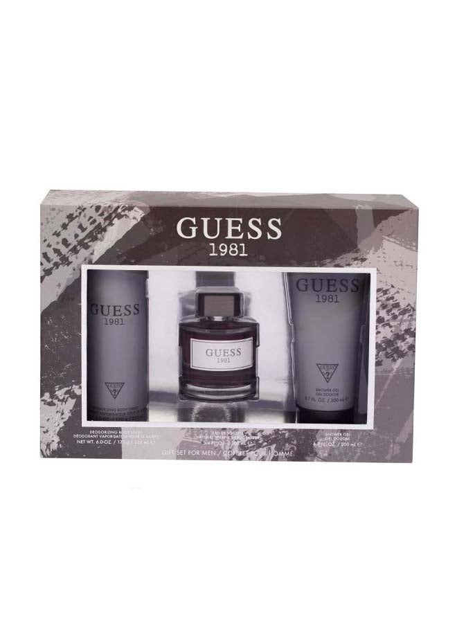 GUESS 1981 Gift Set of EDT+ Shower Gel + Body Spray 526ml