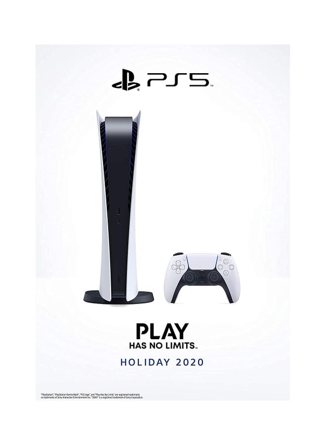 Sony - PlayStation 5 (UAE Version) Digital Edition Console With Controller - Image 1