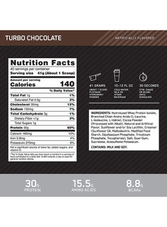 Optimum Nutrition Platinum Hydro Whey Protein - Turbo Chocolate - 1.64 Kg  - Image 3