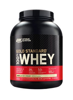 Optimum Nutrition Gold Standard Whey Protein - Vanilla Ice Cream - 2.27 Kg  - Image 1