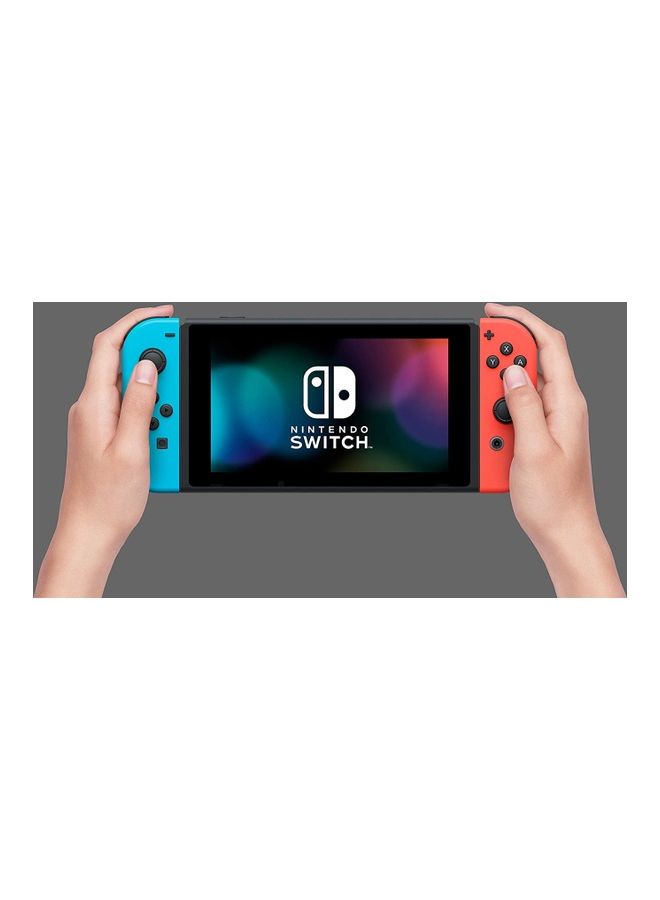 Nintendo - Switch Console (Extended Battery) with Neon Blue and Red Joy‑Con (UAE Version) - Image 1
