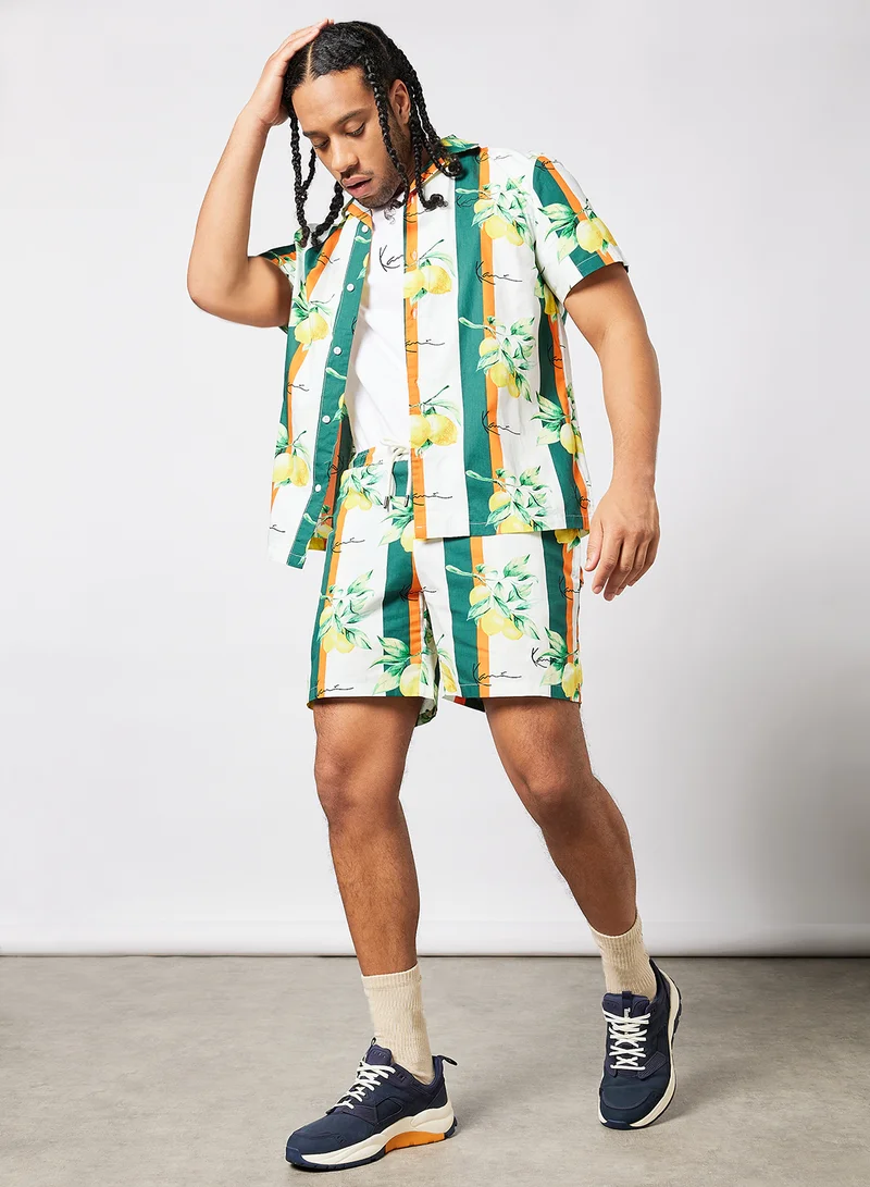 Karl Kani Chest Signature Printed Resort Shirt Multicolour