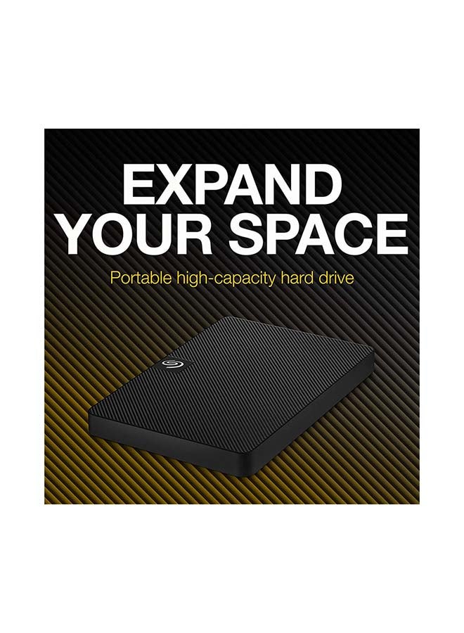 Seagate - 4TB Expansion Portable USB 3.0 External HDD, Micro-USB 3.0 Interface, Bus Powered, Rescue Data Recovery Services, Preformatted exFAT, Windows and Mac Compatible, Black | STKM4000400 4 TB - Image 1