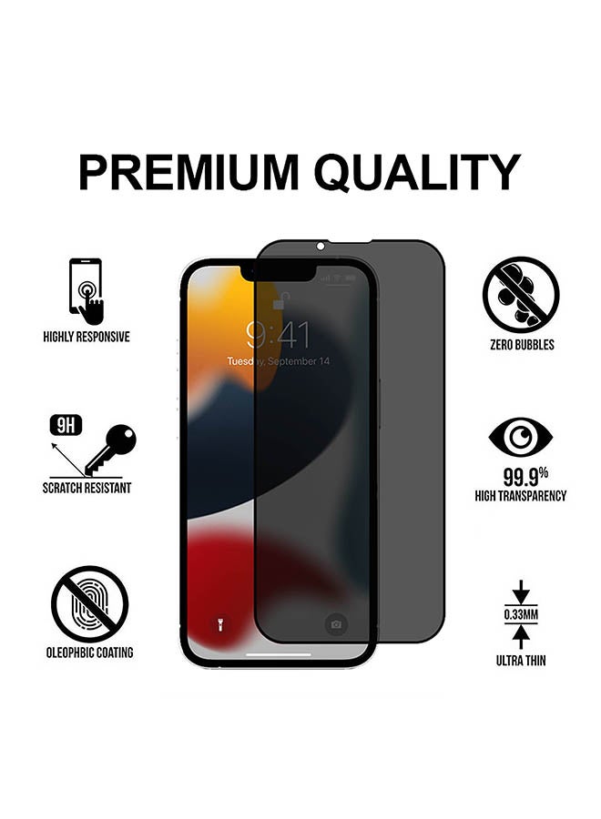 Theodor Privacy Tempered Glass Screen Protector For  iPhone 13 Pro Black - Image 3