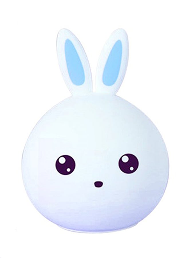 Switch Cute Silicone Rabbit Shape LED Kids Night Lamp Blue Ears  - Image 1