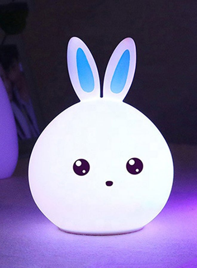 Switch Cute Silicone Rabbit Shape LED Kids Night Lamp Blue Ears  - Image 2