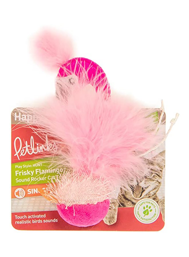 Petlinks - Frisky Flamingo Sound Toy Multicolour 45grams - Image 1