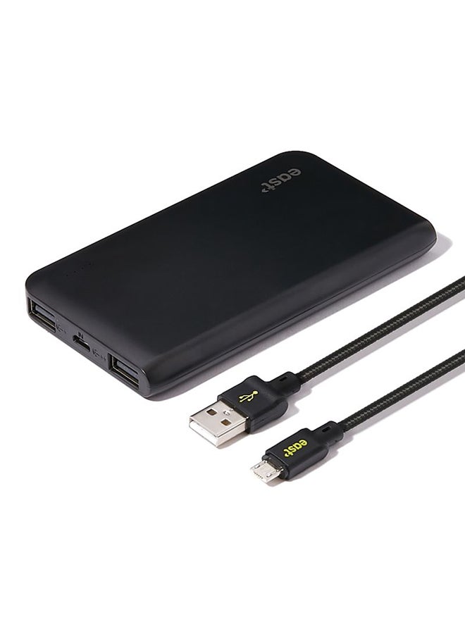 Noon East 5000 mAh Power Bank By Noon East -5000 mAH Of Card Size For Mobile & Tablet Black  - Image 2