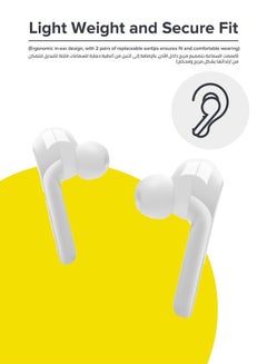 Noon East Humming Buds True Wireless (TWS) Bluetooth Earphone Earbuds - With Touch Keys And Automatic Pairing White  - Image 5
