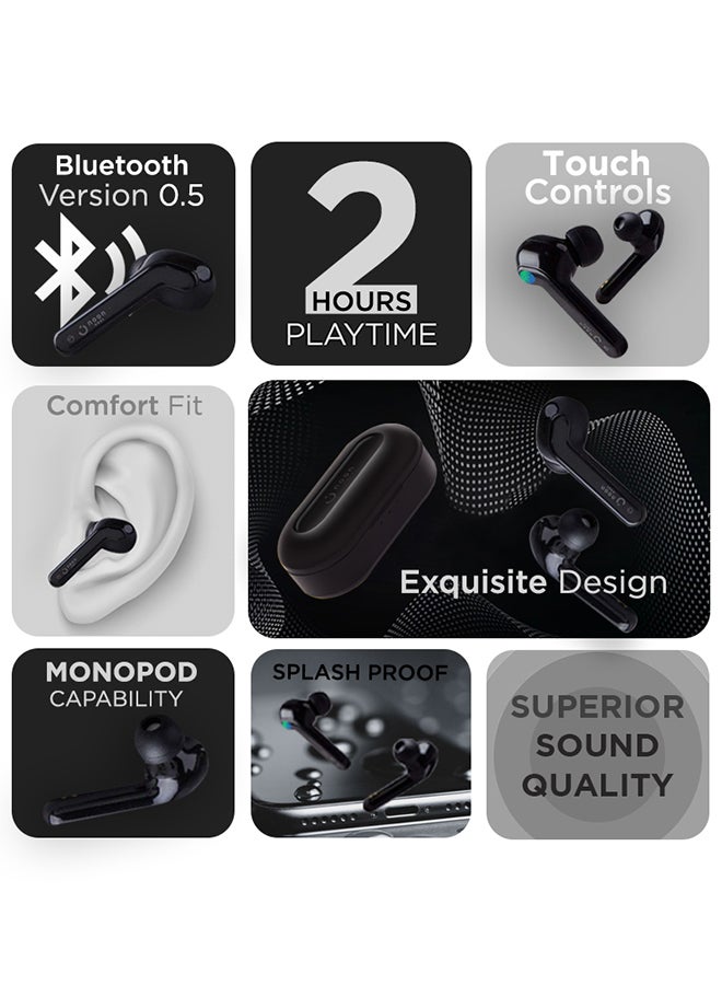 Noon East - Humming Buds True Wireless (TWS) Bluetooth Earphone Earbuds - With Touch Keys And Automatic Pairing White - Image 1