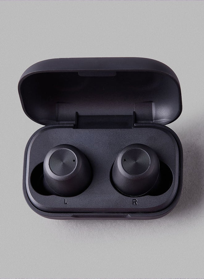True Wireless (TWS) Bluetooth Earphone Earbuds - With Touch Adaptive Control And Charging Case Black
