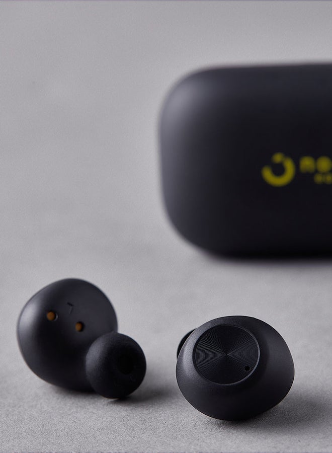 True Wireless (TWS) Bluetooth Earphone Earbuds - With Touch Adaptive Control And Charging Case Black