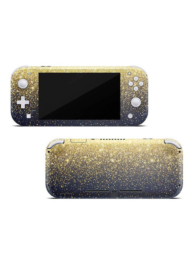 Gold Simple Dots Printed Skin For Nintendo Switch Lite