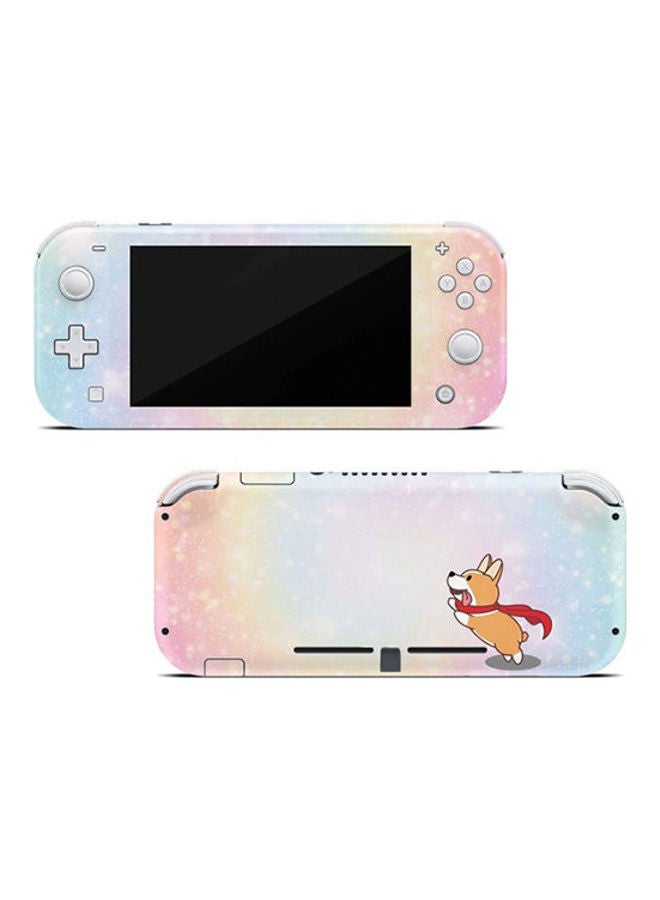 Cute Corgi Pup Pastel Swirl Skin For Nintendo Switch Lite