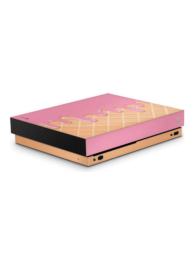Melted Ice Cream Cone Skin For Xbox One X