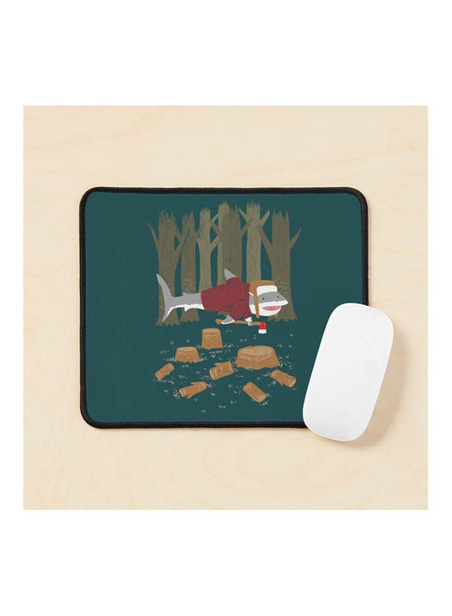 Lumberjack Shark Mouse Pad Multicolour