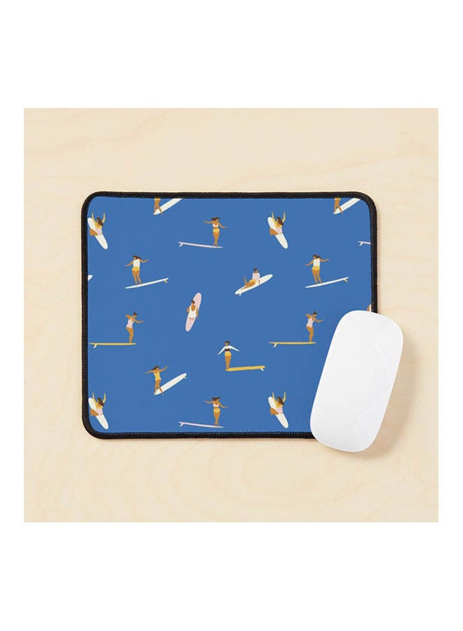 Surf Sistas In Blue Mouse Pad Multicolour 