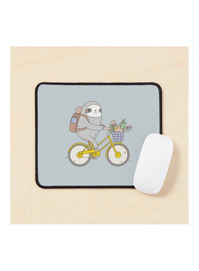 Generic - Biking Sloth Mouse Pad Multicolour - Image 1