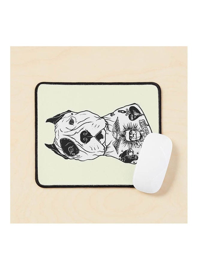 American Pitbull Tattooed Mouse Pad Multicolour 