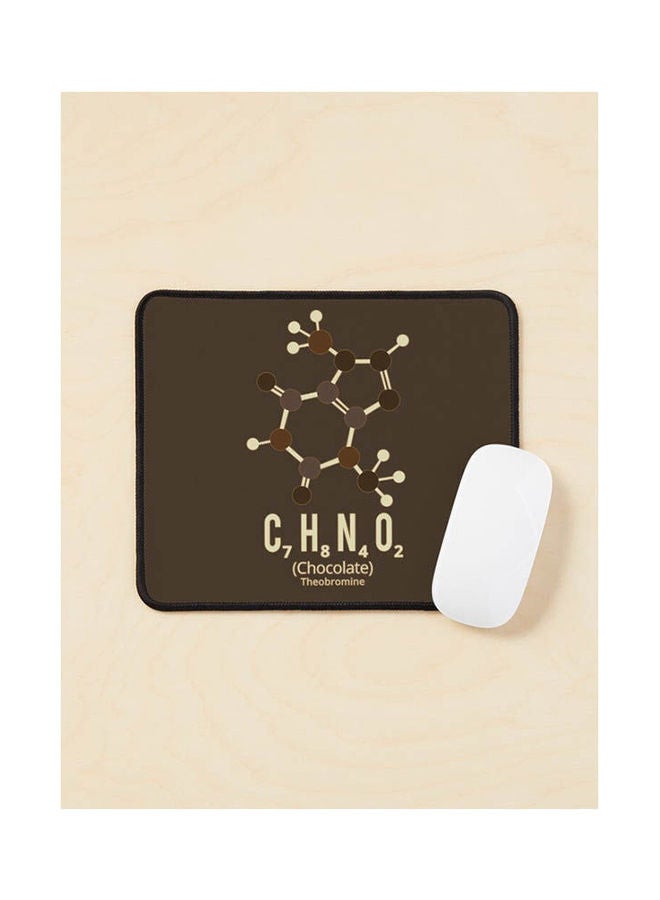 Generic - Chocolate Molecule Theobromine Mouse Pad Multicolour - Image 1