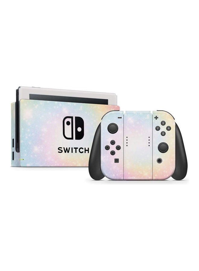 غطاء بتصميم دوامة بألوان الباستيل لجهاز نينتندو سويتش