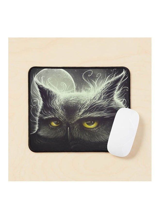 Generic - Owl And The Moon Mouse Pad Multicolour - Image 1