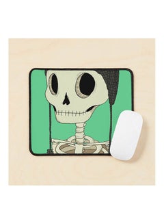 Skeleton With Cat Hat Mouse Pad Multicolour