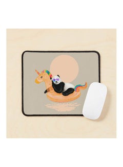 Chillin Unicorn Panda Mouse Pad Multicolour