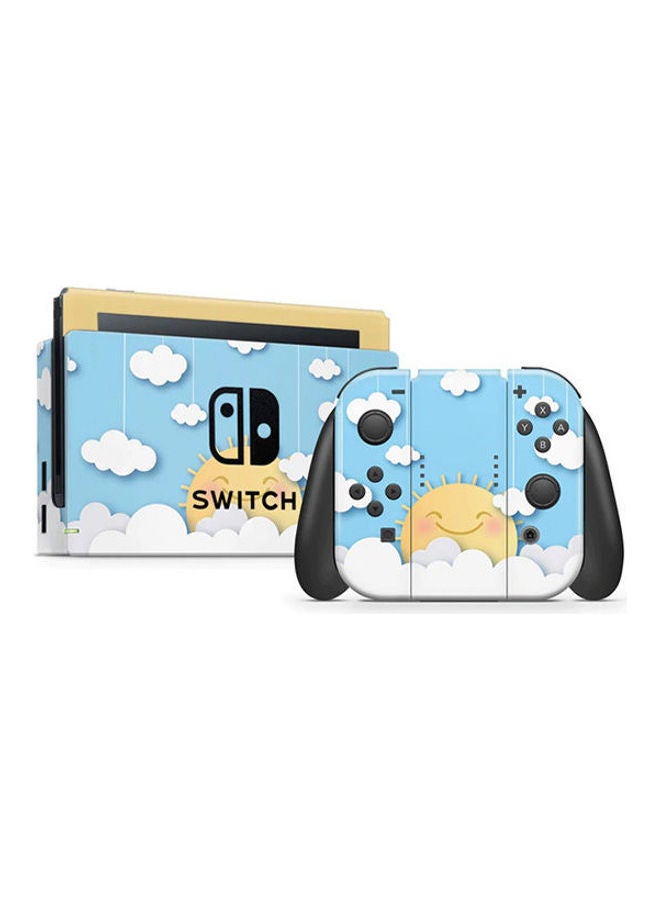 Generic Cute Sun In The Clouds Skin For Nintendo Switch 