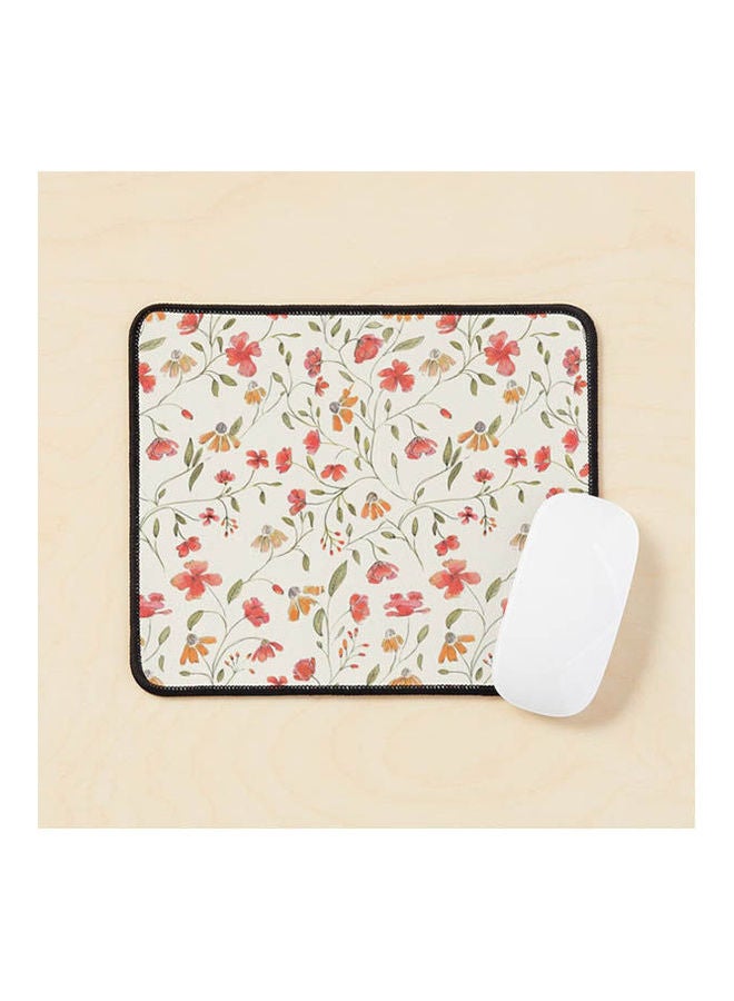 Vintage Floral Print Mouse Pad Multicolour