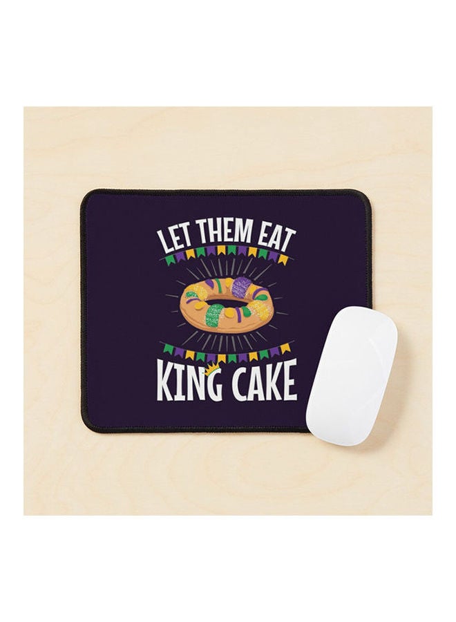 Mardi Gras Let Them Eat King Cake Mouse Pad Multicolour 