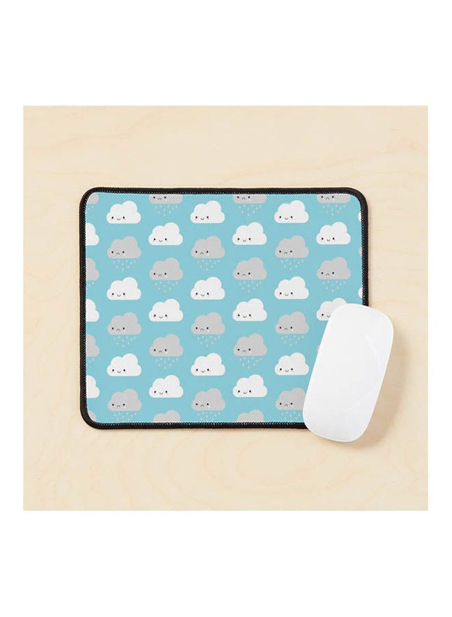 Generic - Happy And Sad Kawaii Clouds Mouse Pad Multicolour - Image 1