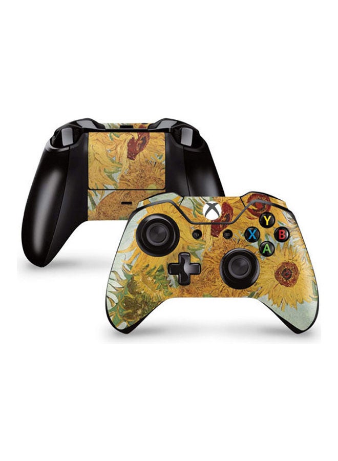 ملصق بطبعة لوحات دوار الشمس الاثنى عشر لفان جوخ لذراع التحكم لجهاز إكس بوكس ون