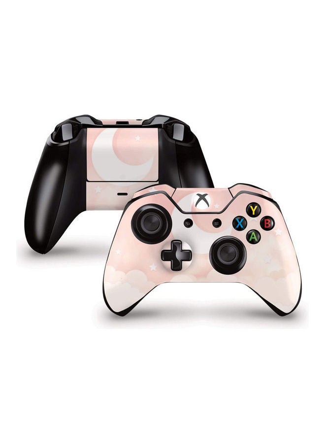 غلاف حماية لاصق على شكل سماء مزينة بالقمر لذراع التحكم بجهاز إكس بوكس ون