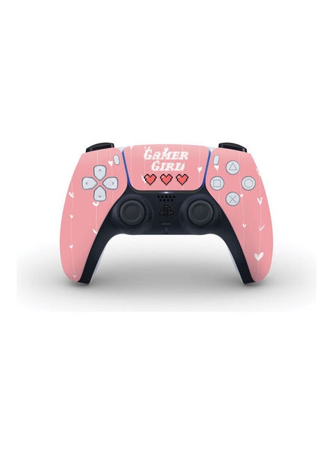 8 Bit Retro Gamer Girl Skin For PS5 Controller