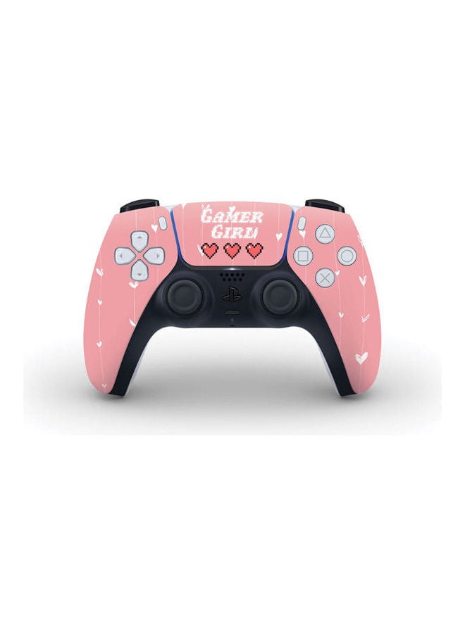8 Bit Retro Gamer Girl Skin For PS5 Controller