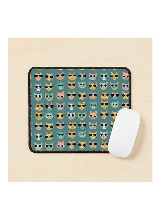 Cats In Shades Mouse Pad Multicolour