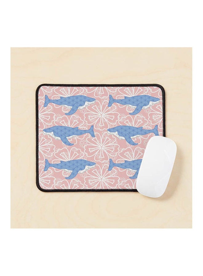 Flower Whale Mouse Pad Multicolour