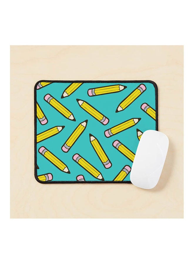 Pencil Power Pattern Mouse Pad Multicolour