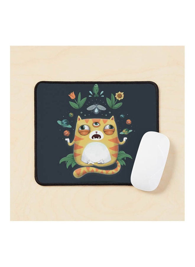 Yoga Cat God Mouse Pad Multicolour