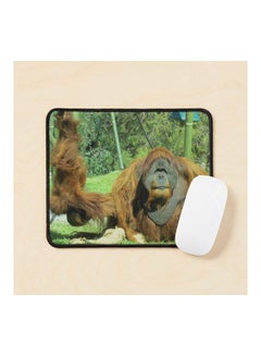Generic Sumatran Orangutans Satu And Aisha At The San Diego Zoo Mouse Pad Multicolour 