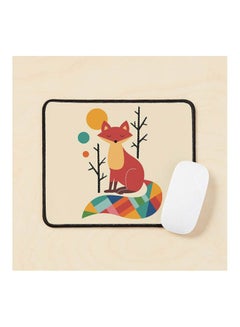 Rainbow Fox Mouse Pad Multicolour