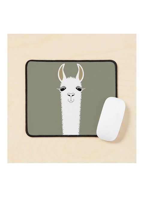 Llama Portrait 1 Mouse Pad Multicolour