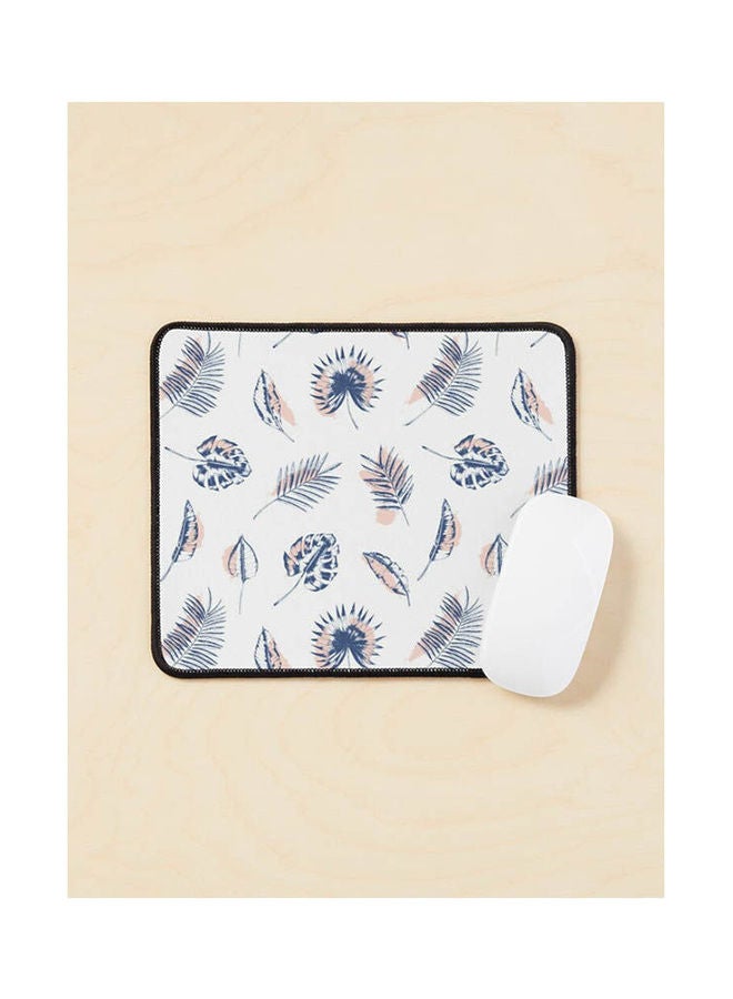 Minimal Palm Leaves Mouse Pad Multicolour