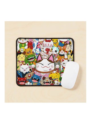 Maneki Neko Lucky Cat Collection Mouse Pad Multicolour - v1643474972/N52497226A_1